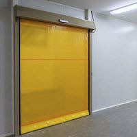 Roll-up industrial door PVCautomaticfor hangar