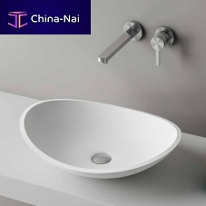 Countertop washbasin ATTICACorian®without holewithout overflow