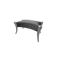 Classic stool Opus leatherwooden baseupholstered