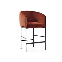 Contemporary bar chair BONNETindoorfabricleather