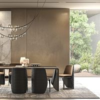 Contemporary dining chair TESTA indoorfabricleather