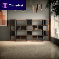 Wall-mounted shelf GOOD contemporarymelaminewith storage compartment