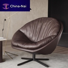 Contemporary armchair DS-265 Cocofabricleathersheepskin