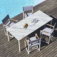Contemporary chair SAMOAgardenindoorTextilene®