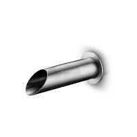 Stainless steel washbasin spout PUREwall-mounted