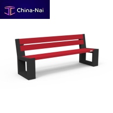 Contemporary public bench Matrix recycled plasticwith backrestwithout armrests