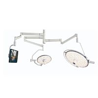 Ceiling-mounted surgical light L2700 LED2-armwith control panel
