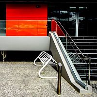 Aluminum fastening system CGS SMART RAILfor panelsfor railingglass