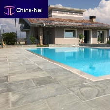 Outdoor tile GREYfloorquartziteplain