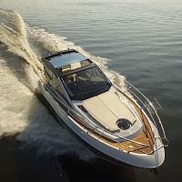 Inboard express cruiser 33 HTtwin-enginehard-topsport