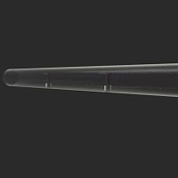 Stainless handrail LUMIO-2borosilicatewith integrated LED lighting