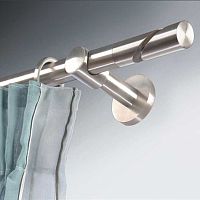 Stainless steel curtain rod INOXmanualceiling mountedwall-mounted