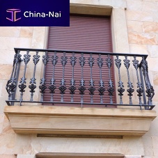 Balcony with bars metalstone