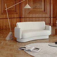 Semicircular sofa ARROWcontemporaryfabricwhite