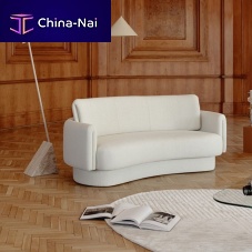 Semicircular sofa ARROWcontemporaryfabricwhite