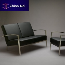 Contemporary sofa DIDAKTfabricleatherblack