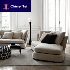 Contemporary daybed Apollofabricleathersolid wood