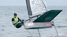 Single-handed sailing dinghy MACH2.3foilingregattaMoth