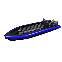 Outboard center console boat 1050electricdieselhybrid