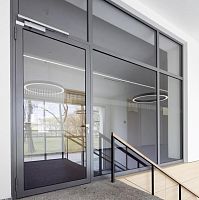 Entry door A8steelswingglazed