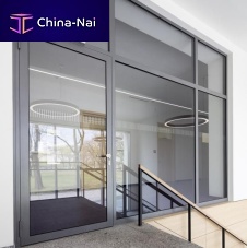 Entry door A8steelswingglazed