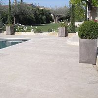 Natural stone paving slab LUGET N�7 CLAIR FLEURY- BRUSHEDlimestoneoutdoorindoor