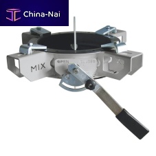 Butterfly valve leverfor controlmonobloc