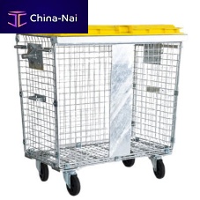 Steel waste container 1002035 + 1001791industrial wastefor paperwith lid