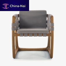 Contemporary dining chair BUNGALOW outdoorfabricteak base