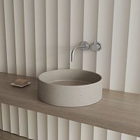 Countertop washbasin MK101concretewithout holewithout overflow