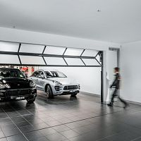 Sectional garage door COMPACTroll-upfoldingaluminum