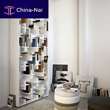 Free-standing bookcase TARGETcontemporarylacquered MDFby Studio Nendo