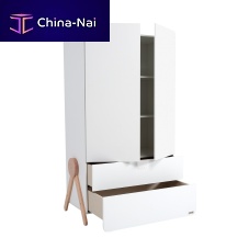 Contemporary wardrobe SWINGmelaminewith swing doorswith drawer