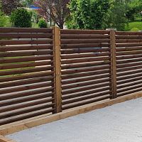 Louvered fence ROMAGNEresidentialcommercialwooden