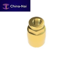 Titanium implant screw straight
