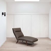 Contemporary chaise longue BLEKfabricleathergray