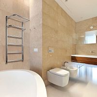 Hot water towel radiator HOTELcontemporarystainless steelwall-mounted