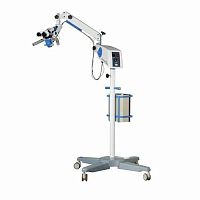 Neurosurgery microscope on casters