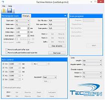 Monitoring software TecView Motiondata acquisitionfor aeronauticsscanner