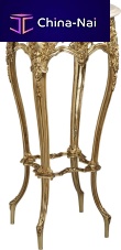 Classic pedestal table 822Fmarblebrassround