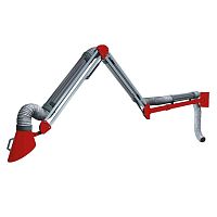 Fixed extraction arm flexibledustsmoke
