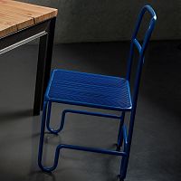 Contemporary chair ZESTindoorpainted metalmetal base