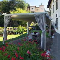 Sliding pergola cover ONDA-UPcanvasaluminumPVC