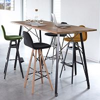 Contemporary bar chair PIRAMIDEindoorfabricleather