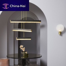 Pendant lamp ARTS COLLECTIVEbrassbronzealabaster