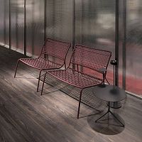 Contemporary fireside chair CARBON FROGpolyestercarbon fiberblue