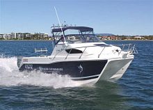Catamaran cabin cruiser V625 SportFishoutboardplaning hullopen