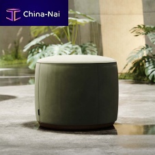 Contemporary pouf RACHELvelvetroundoutdoor