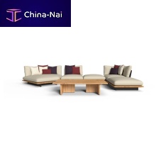 Contemporary coffee table VENICE teaklavateak base