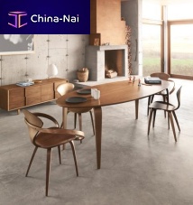 Contemporary dining table CDT seriesmolded plywoodplywood baseoval